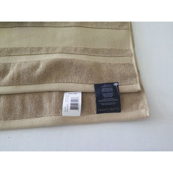 Ralph Lauren Wilton 16" x 32.5" Desert Tan 100% Cotton Hand Towel - Picture 6 of 7